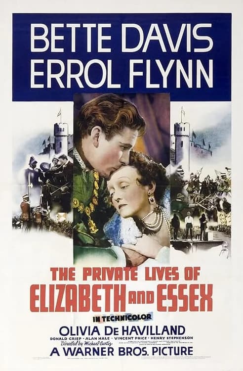 The Private Lives of Elizabeth and Essex film posteri